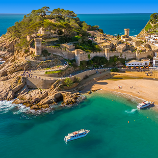 Strand aan de Costa Brava